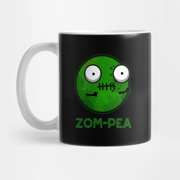 Zom-pea Cute Halloween Zombie Pea Pun by punnybone